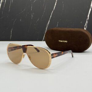 NEW TOM FORD VINCENZO TF1072 30E HAVANA UNISEX SUNGLASSES TOM FORD FT1072 30E